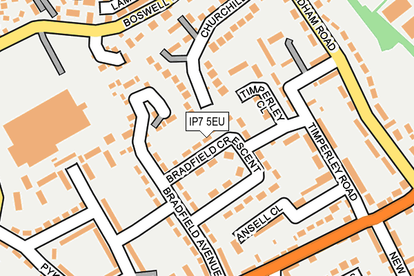 IP7 5EU map - OS OpenMap – Local (Ordnance Survey)
