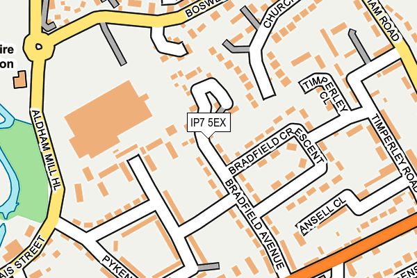 IP7 5EX map - OS OpenMap – Local (Ordnance Survey)
