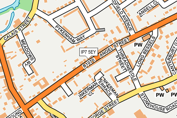 IP7 5EY map - OS OpenMap – Local (Ordnance Survey)