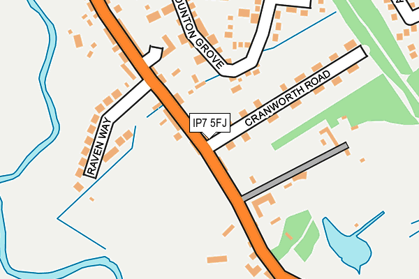 IP7 5FJ map - OS OpenMap – Local (Ordnance Survey)
