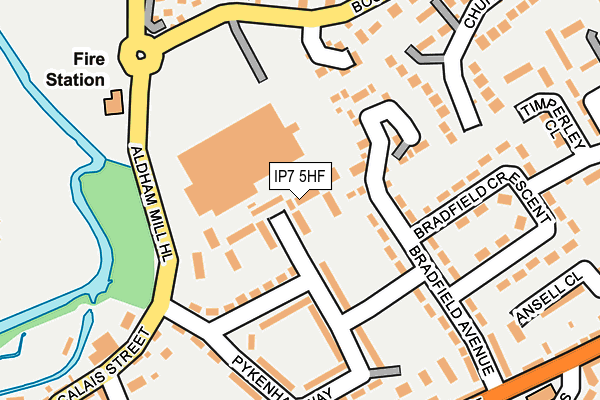 IP7 5HF map - OS OpenMap – Local (Ordnance Survey)