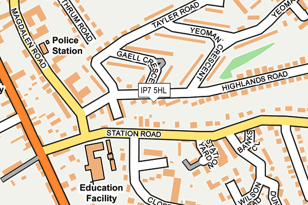 IP7 5HL map - OS OpenMap – Local (Ordnance Survey)