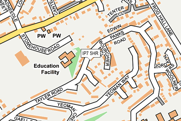 IP7 5HR map - OS OpenMap – Local (Ordnance Survey)