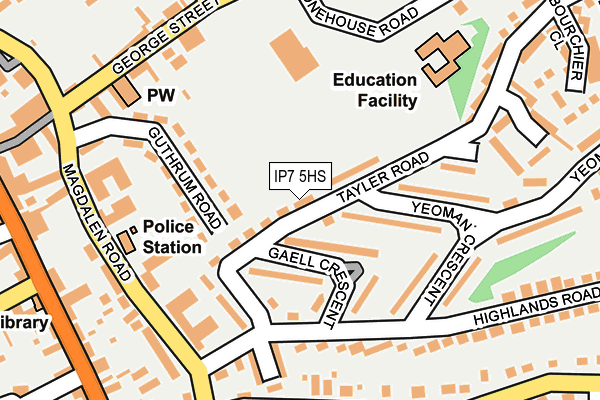 IP7 5HS map - OS OpenMap – Local (Ordnance Survey)