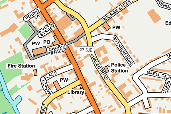 IP7 5JE map - OS OpenMap – Local (Ordnance Survey)