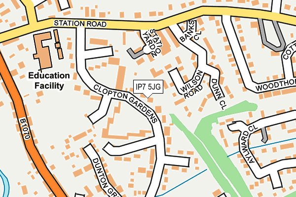 IP7 5JG map - OS OpenMap – Local (Ordnance Survey)