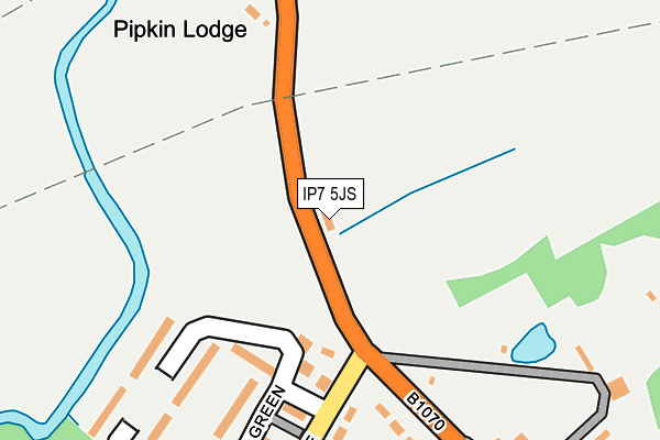 IP7 5JS map - OS OpenMap – Local (Ordnance Survey)