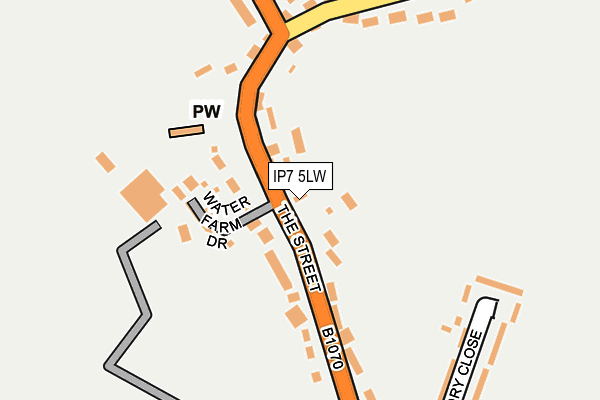 IP7 5LW map - OS OpenMap – Local (Ordnance Survey)