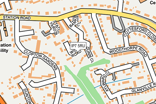 IP7 5RU map - OS OpenMap – Local (Ordnance Survey)