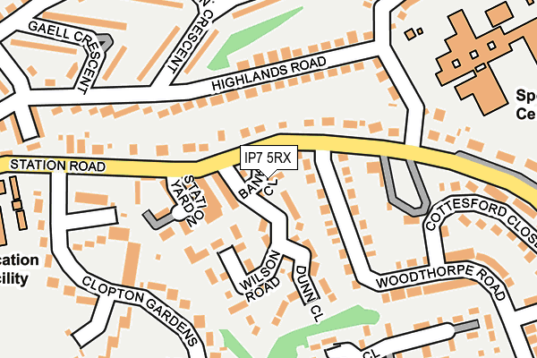 IP7 5RX map - OS OpenMap – Local (Ordnance Survey)