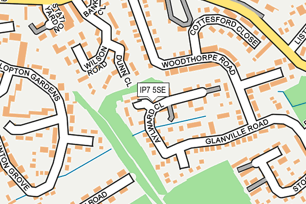 IP7 5SE map - OS OpenMap – Local (Ordnance Survey)