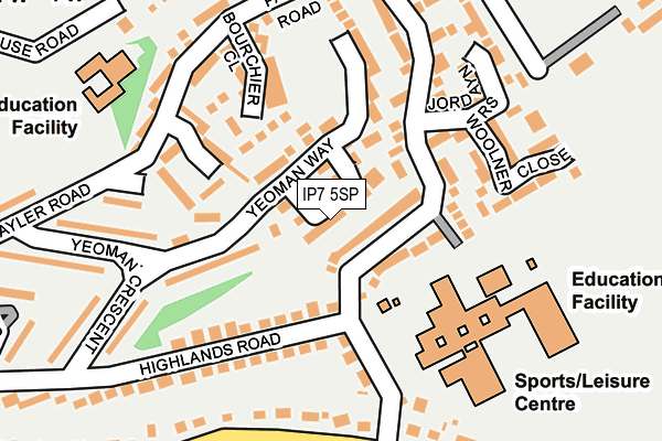 IP7 5SP map - OS OpenMap – Local (Ordnance Survey)