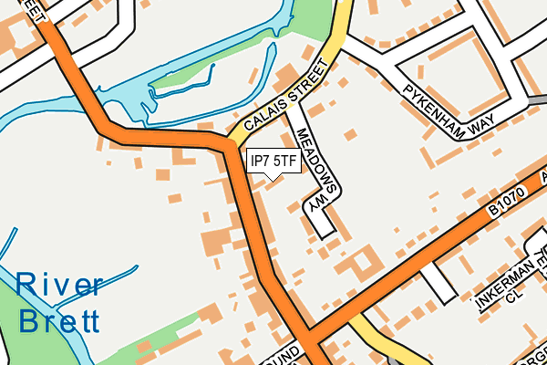 IP7 5TF map - OS OpenMap – Local (Ordnance Survey)