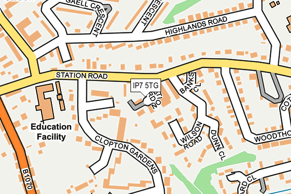 IP7 5TG map - OS OpenMap – Local (Ordnance Survey)