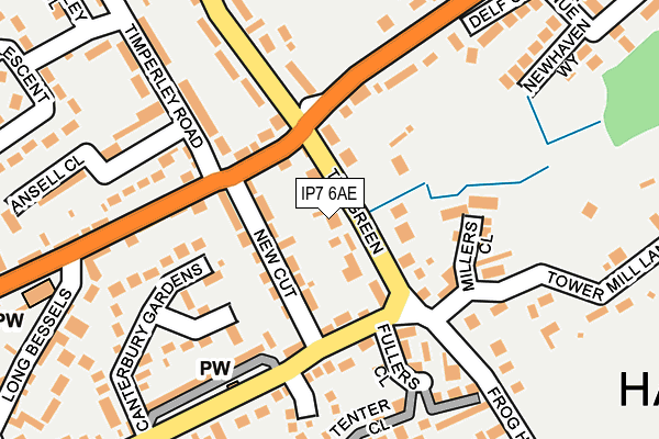 IP7 6AE map - OS OpenMap – Local (Ordnance Survey)