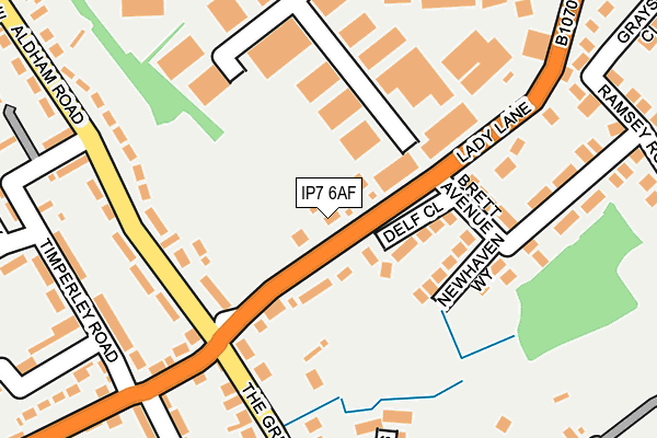 IP7 6AF map - OS OpenMap – Local (Ordnance Survey)