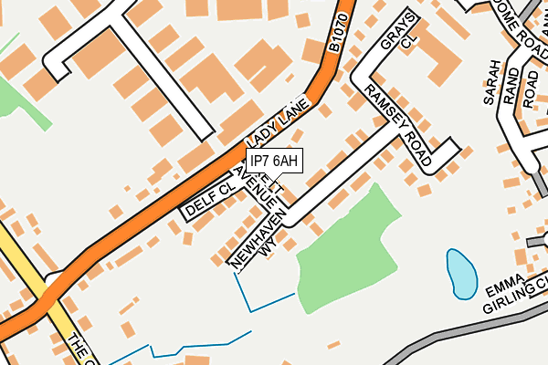 IP7 6AH map - OS OpenMap – Local (Ordnance Survey)
