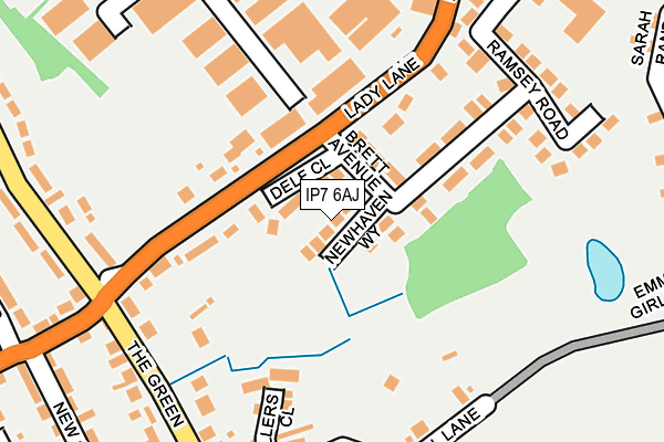 IP7 6AJ map - OS OpenMap – Local (Ordnance Survey)