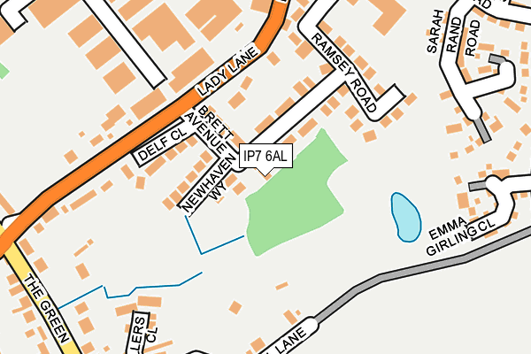 IP7 6AL map - OS OpenMap – Local (Ordnance Survey)