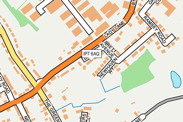 IP7 6AQ map - OS OpenMap – Local (Ordnance Survey)