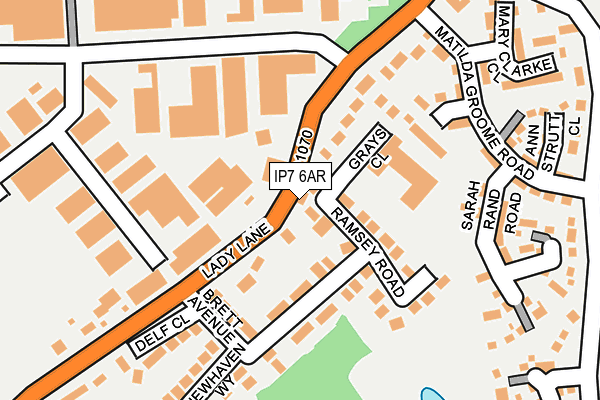 IP7 6AR map - OS OpenMap – Local (Ordnance Survey)