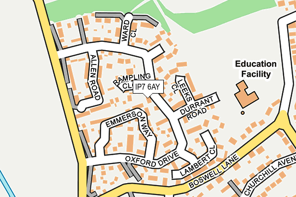 IP7 6AY map - OS OpenMap – Local (Ordnance Survey)