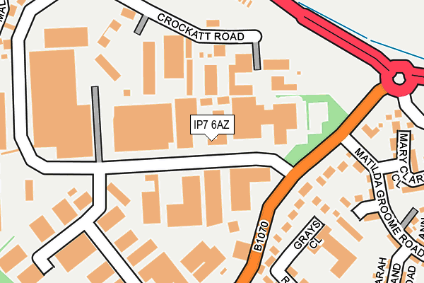 IP7 6AZ map - OS OpenMap – Local (Ordnance Survey)