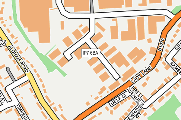 IP7 6BA map - OS OpenMap – Local (Ordnance Survey)