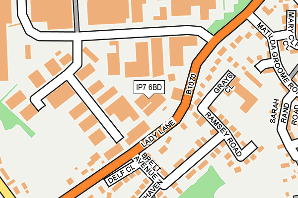 IP7 6BD map - OS OpenMap – Local (Ordnance Survey)
