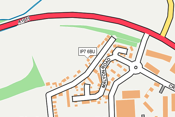 IP7 6BU map - OS OpenMap – Local (Ordnance Survey)