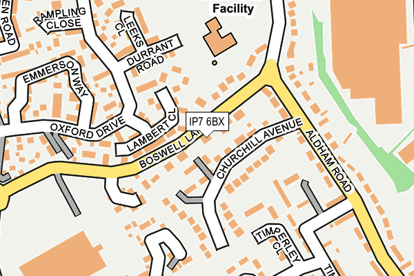 IP7 6BX map - OS OpenMap – Local (Ordnance Survey)