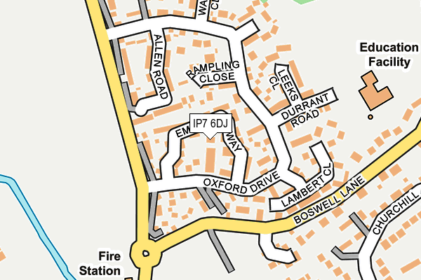 IP7 6DJ map - OS OpenMap – Local (Ordnance Survey)