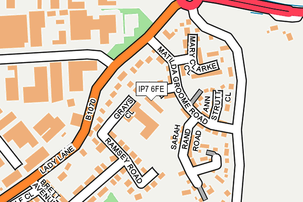 IP7 6FE map - OS OpenMap – Local (Ordnance Survey)