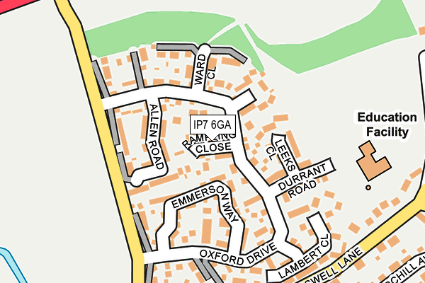 IP7 6GA map - OS OpenMap – Local (Ordnance Survey)