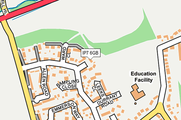 IP7 6GB map - OS OpenMap – Local (Ordnance Survey)