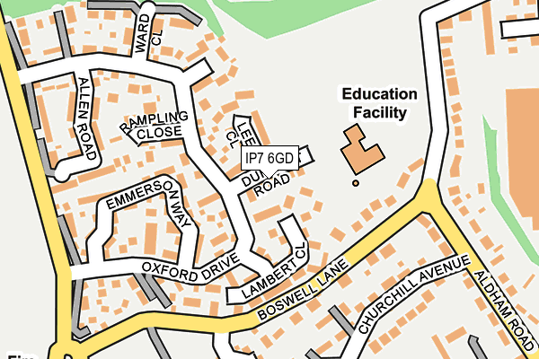 IP7 6GD map - OS OpenMap – Local (Ordnance Survey)