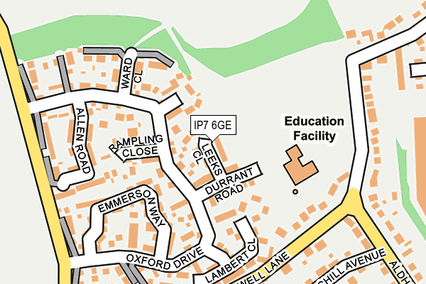 IP7 6GE map - OS OpenMap – Local (Ordnance Survey)