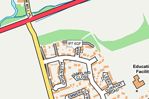 IP7 6GF map - OS OpenMap – Local (Ordnance Survey)