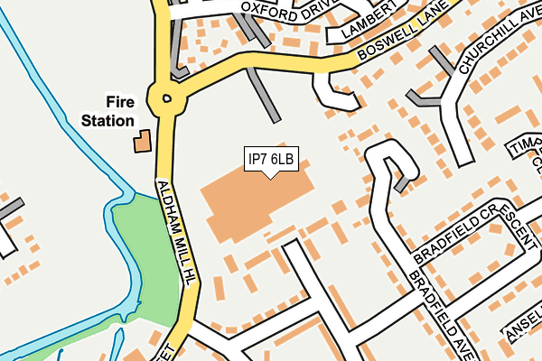 IP7 6LB map - OS OpenMap – Local (Ordnance Survey)