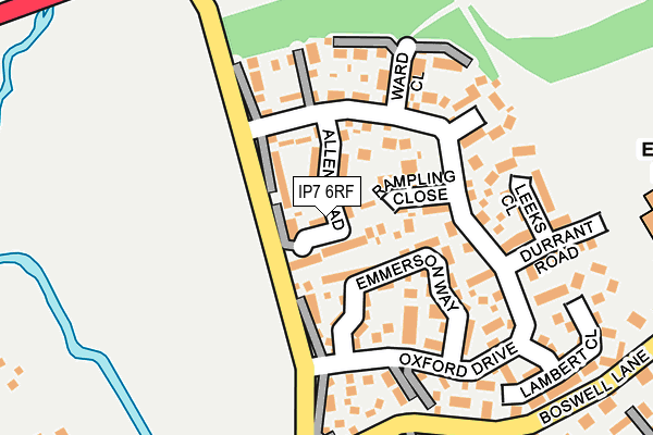 IP7 6RF map - OS OpenMap – Local (Ordnance Survey)