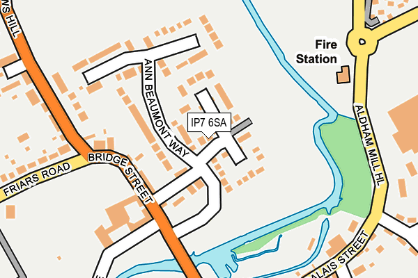 IP7 6SA map - OS OpenMap – Local (Ordnance Survey)