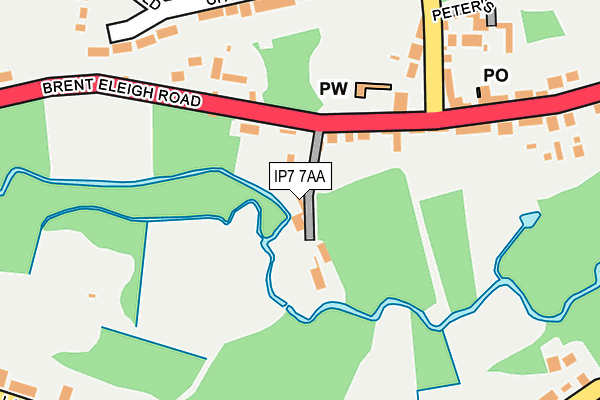 IP7 7AA map - OS OpenMap – Local (Ordnance Survey)