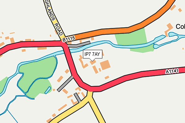 IP7 7AY map - OS OpenMap – Local (Ordnance Survey)