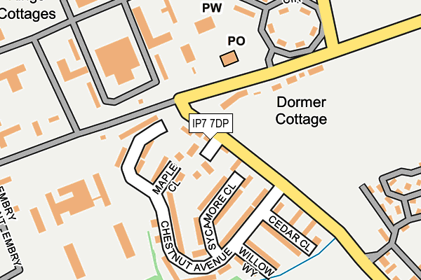 IP7 7DP map - OS OpenMap – Local (Ordnance Survey)