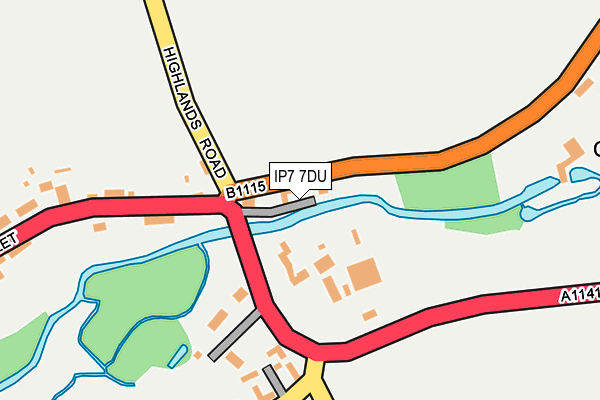 IP7 7DU map - OS OpenMap – Local (Ordnance Survey)