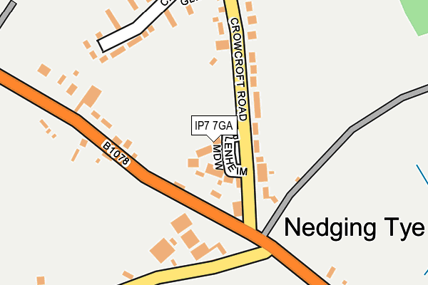 IP7 7GA map - OS OpenMap – Local (Ordnance Survey)
