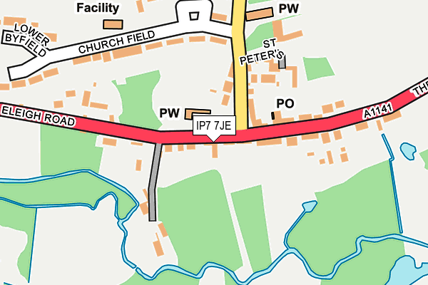 IP7 7JE map - OS OpenMap – Local (Ordnance Survey)