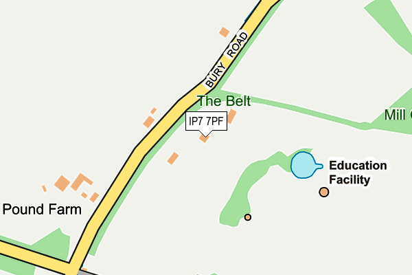 IP7 7PF map - OS OpenMap – Local (Ordnance Survey)