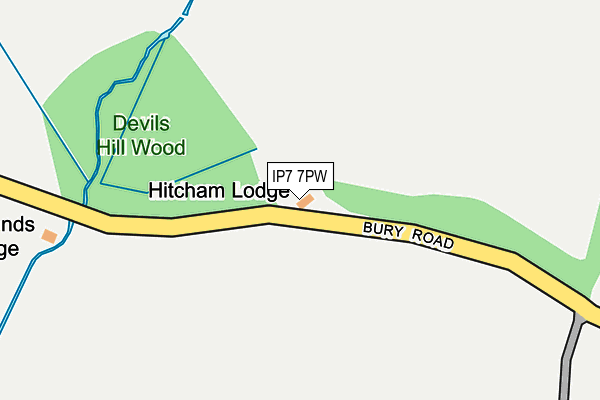 IP7 7PW map - OS OpenMap – Local (Ordnance Survey)