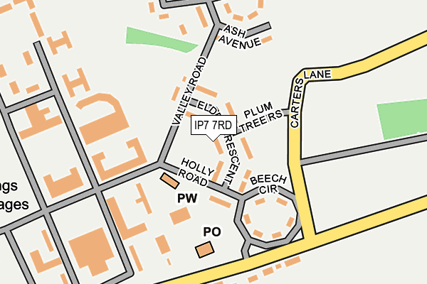 IP7 7RD map - OS OpenMap – Local (Ordnance Survey)